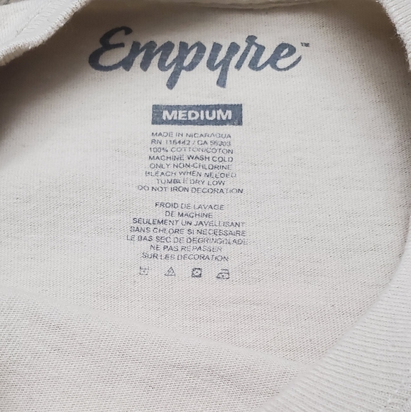 EMPYRE beige long sleeve shirt size medium - Picture 5 of 5